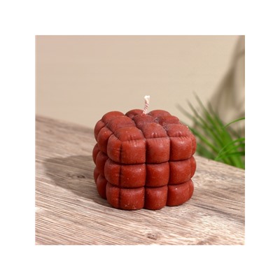 Свеча фигурная формовая «Шоколад», 6×6×6 см, соевый воск, МИКС