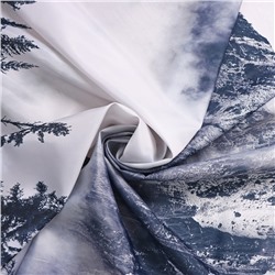 Штора для ванной Доляна «Сумерки» с люверсами, 180×180 см