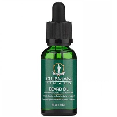 CLUBMAN Beard Oil Масло для бороды  (с доб. арганы, макадамии, моринги, витамина Е) 30 мл