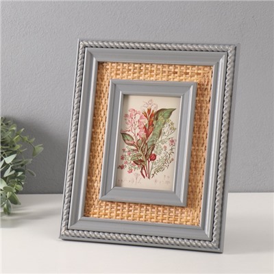 Фоторамка для фото 10×15 см «Плетёный кант эко», массив сосны, 2×25×30.6 см