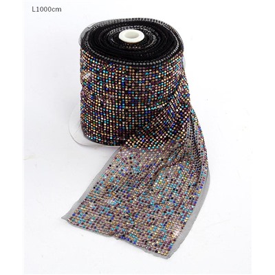 Лента-сетка со стразами 9 метров ширина 11,5 см / HCC-A10 /уп 15/