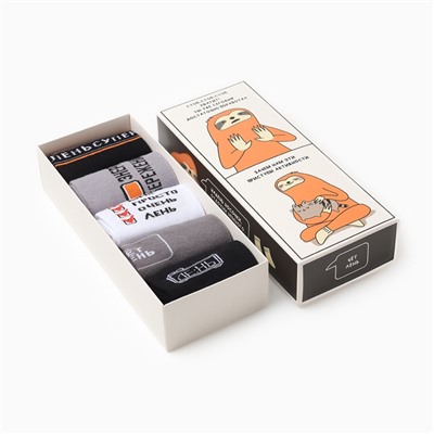 Носки мужские KAFTAN «Лень», р. 41-44 (27-29 см), набор 5 пар