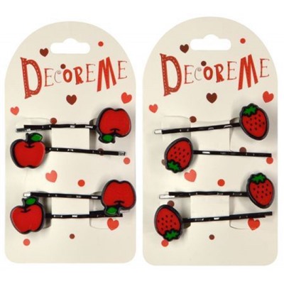 Набор невидимок для волос 5 см 4 шт 2 цвета 2-719/20 DecoreMe