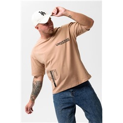 8570 футболка оверсайз мужская (Кофе_вселенная)