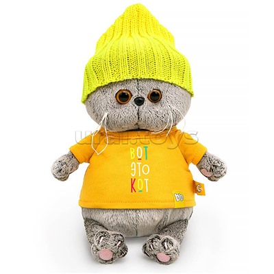 Кот Басик BABY в футболке "Вот это кот"