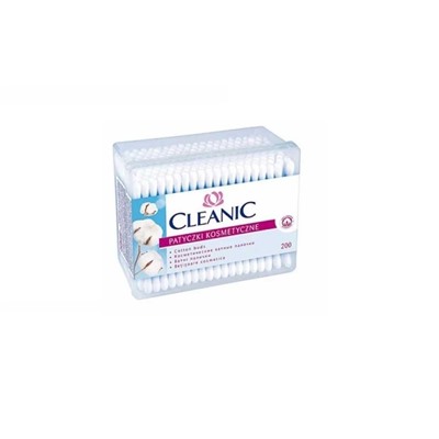 Cleanic Ватные палочки 200шт стакан квадратный