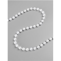 Жемчуг на нитях, круглый, 6 мм, 9±1 м, белый