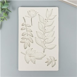 Молд силиконовый «Листья и веточки» 1×19.6×12.3 см