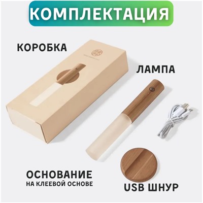 Светильник настенный сенсорный. С датчиком движения. usb