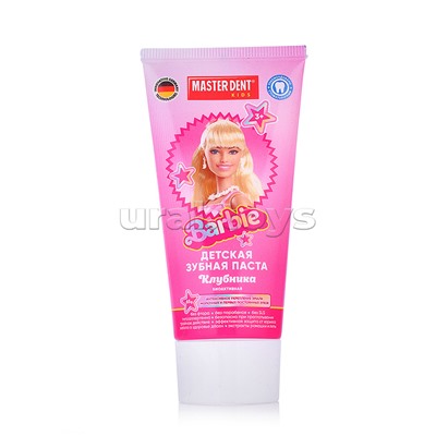 Детская зубная паста Barbie клубника, 65 г. MASTER DENT