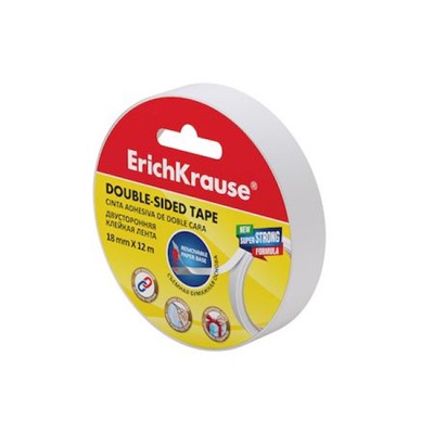 Клейкая лента двусторонняя 18 мм х 12 м 58742 ErichKrause