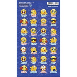 Наклейки  110х170 мм для ОЦЕНОК "Смайлики 1" Синий НакО46 Апрель