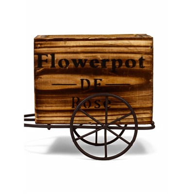 Декоративное кашпо для цветов «Велосипед», 23×8×12 см, дерево, металл, Greengo
