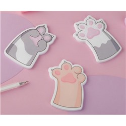Закладки фигурные с клеевым краем "Paws" 40л., ассорти MS_54255 MESHU