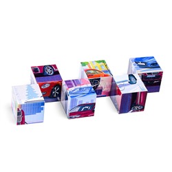 Кубики в картинках 20 Модели автомобилей ( из 6-ти штук)