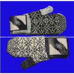 2 ПАРЫ - Варежки женские шерстяные арт. 6А63