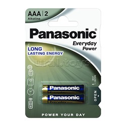Батарейки алкалиновая Panasonic Everyday Power LR03EPS/2BP LR03 BL2