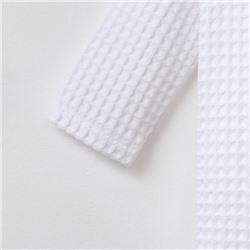 Халат вафельный детский Крошка Я Boho размер 30 (98-104 см), белый, 100% хлопок 290 г/м²