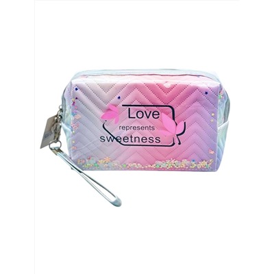 Sunflower Косметичка женская с пайетками Love represents 1135, разноцветный 5424