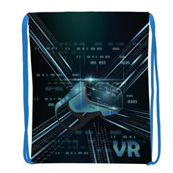 Мешок для обуви "VR" 1 отделение, 370х470мм, петля для подвеса, полиэстер, 210 ден
