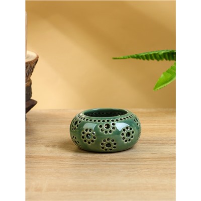 Подсвечник, 8.5×8.5×4 см, керамика, МИКС