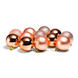 Набор шаров (6см) "Бронзовое настроение" в пакете