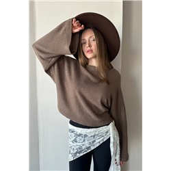 Свитер  WOOL041/04/Коричневый