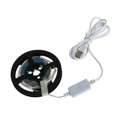 Фитолента для растений Luazon Lighting, светодиодная, 10.3 Вт, 2 м, IP20, 5 В, 60 LED/м, диммер, USB, SMD5050, мультиспектральная