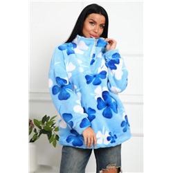 1075 Толстовка женская (Голубой)