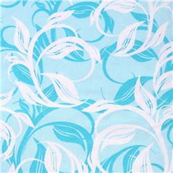 Постельное бельё 1.5-спальное «Атра. Вьюнок» бирюзовый, бязь