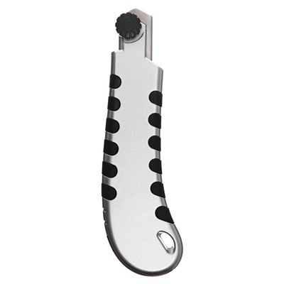 Нож канцелярский 18 мм, металлический, 6 штук лезвий, Zinc-alloy, TOP