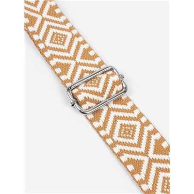 Ручка для сумки «Орнамент», стропа, 135±3×3.8 см, цвет горчичный