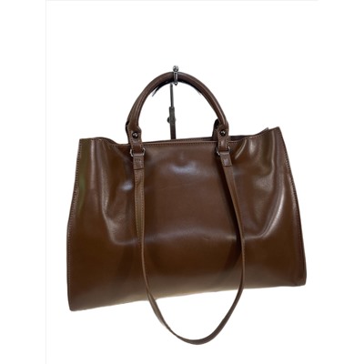 Женская сумка из натуральной кожи, цвет коричневый