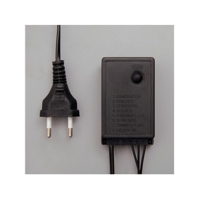 Гирлянда «Нить» 20 м, IP44, тёмная нить, 200 LED, свечение синее, 8 режимов, 220 В