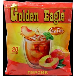Golden Eagle. Растворимый чай со вкусом персика мягкая упаковка, 20 пак.