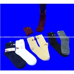 Ecosocks носки женские ангора НОРКА ШЕРСТЬ "с ушками" арт. 6630