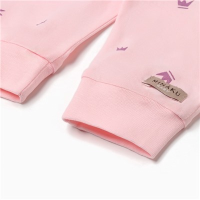 Штанишки детские MINAKU, рост 68-74 см, розовые