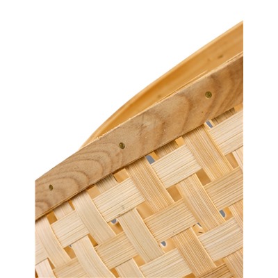 Корзина плетёная для хранения Lon, с ручкой, ива, цвет натуральный, набор 2 шт.