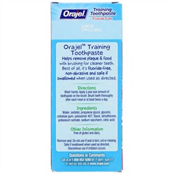 Orajel, Elmo Training Toothpaste, Fluoride-Free, 3 Months to 4 Years, Berry Fun, 1.5 oz (42.5 g)