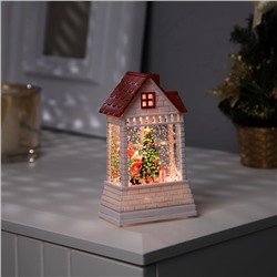 Светодиодная фигура «Ребёнок у ёлки» 7.5×12.5×4.9 см, пластик, батарейки АААх2 (не в комплекте), свечение тёплое белое