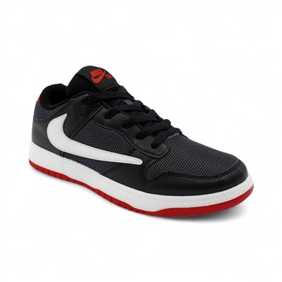 Кроссовки 704-4 красно черные