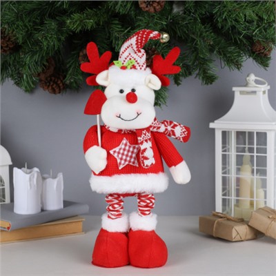 Новогоднее украшение Олень на телескопических ножках 40/56 см / NA111 /уп 60/