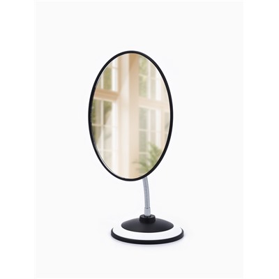 Зеркало настольное, овальное, на гибкой ножке, 16×29 см, (15.2×18.7 см), МИКС