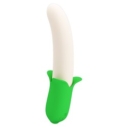 Силиконовый вибратор Banana Knight - 19,5 см.