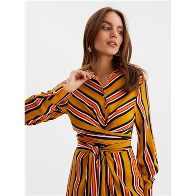 Платье миди женское MINAKU: Enjoy, жёлтое, размер 42