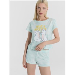 КОМПЛЕКТ ЖЕНСКИЙ (ДЖЕМПЕР, ШОРТЫ) 592290