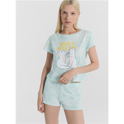 КОМПЛЕКТ ЖЕНСКИЙ (ДЖЕМПЕР, ШОРТЫ) 592290