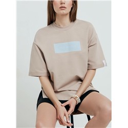 Джемпер женский CONTE Oversize-футболка из футера с удлиненной спинкой LD 1876