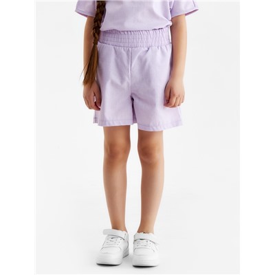 Шорты для девочки MINAKU, сиреневые, рост 128 см