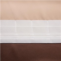 Штора блэкаут портьерная «Этель», 130×300 см, шоколадная